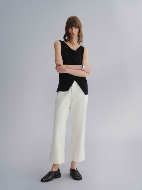 Ecru Pipe Denim